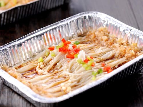 东湖锡纸烤金针菇